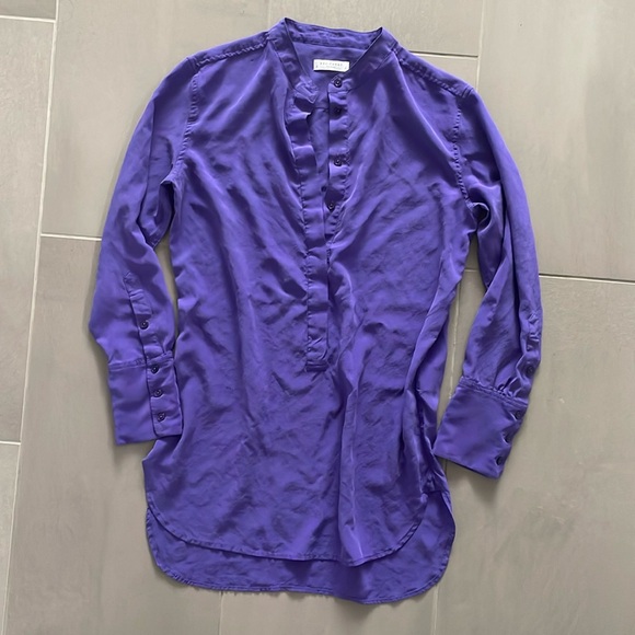 Equipment, silk purple, top/blouse - Picture 1 of 16
